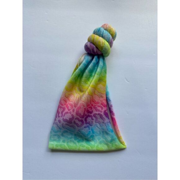 Lisa Frank Inspired Baby Top Knot Headwrap Headband - Picture 1 of 5